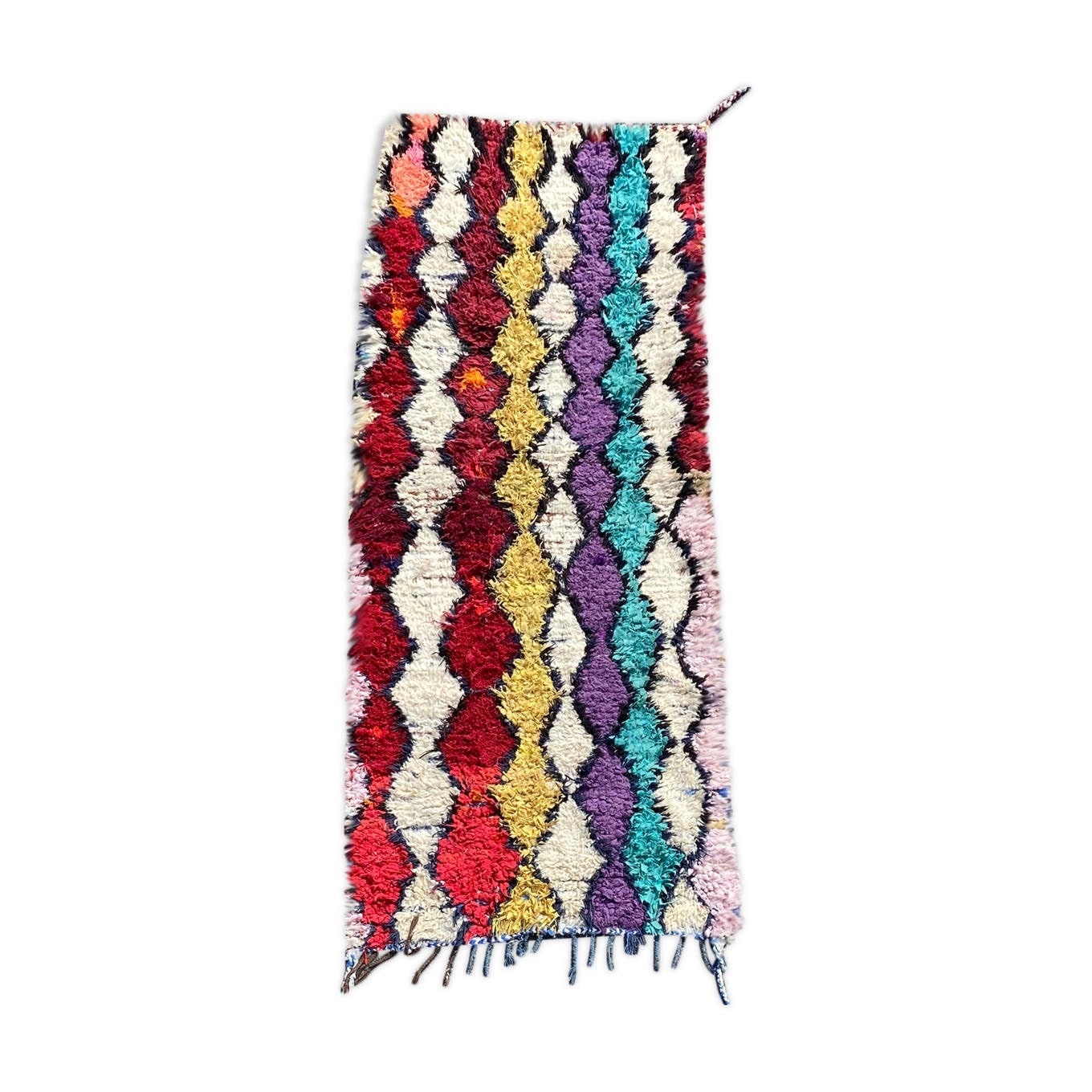 Tapis Berbere Azilal 95×230 cm, Tapis Multicolore, en Laine