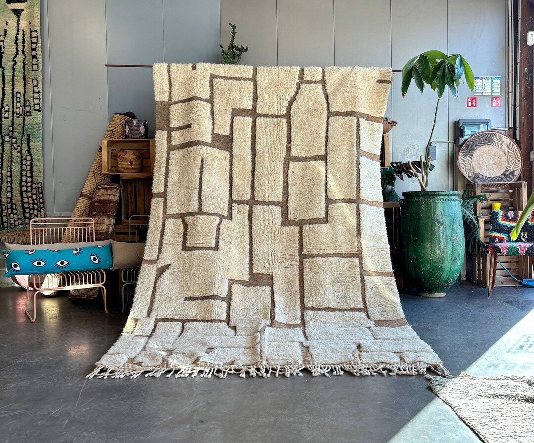 Moroccan Beni Ourain Rug Berber Beni Ouarain Carpet Custom Order Rug ...