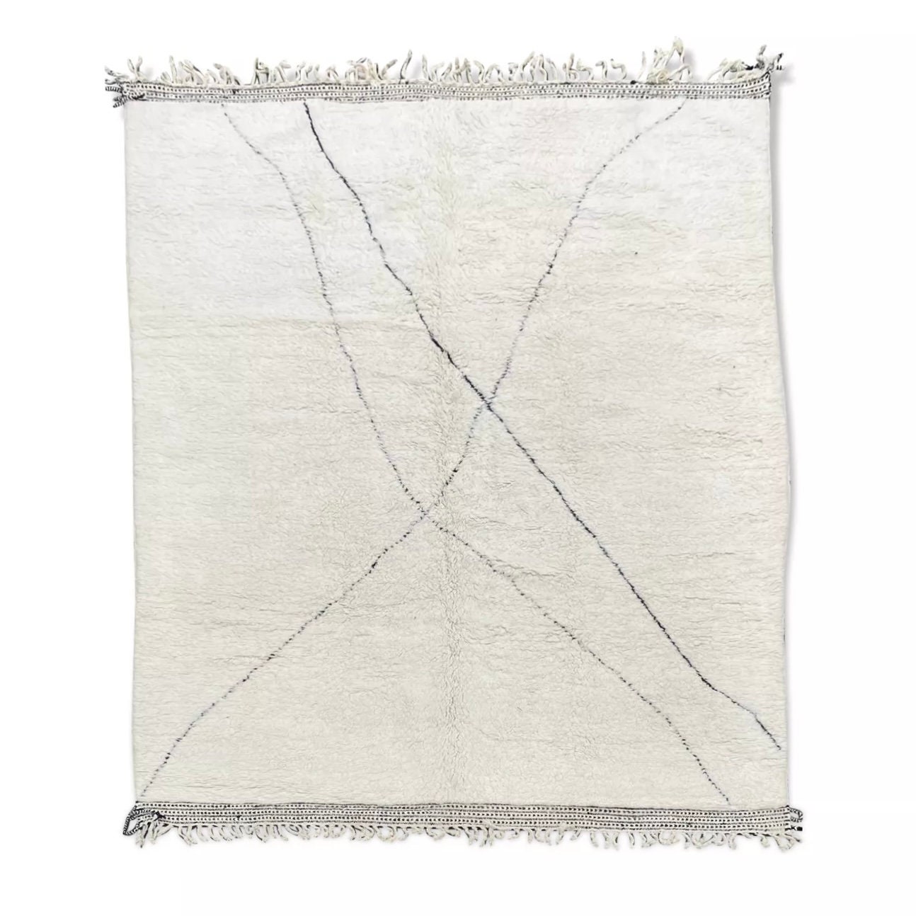 Modern Moroccan Beni Ouarain Wool Rug 270x380 cm