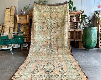 Fabulous Boujad Rug, Authentic Moroccan Rug, Azilal rug, Abstract Multicolored Carpet, Handmade Moroccan Rug, Bohemian rug