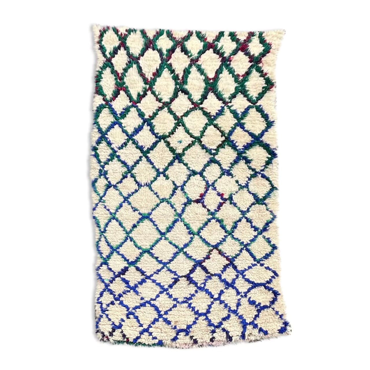 Berber Moroccan Beni Ouarain Rug 65x160 cm, Hand Made Rug