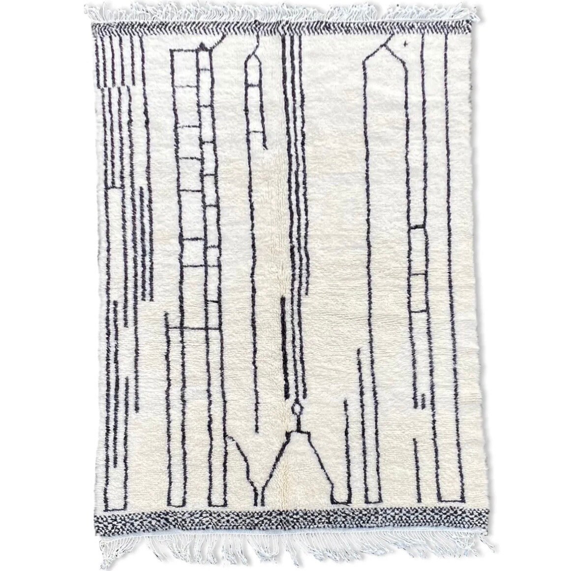 Tapis Berbere Beni Ouarain 180×280 cm, Tapis Grand, Marocain