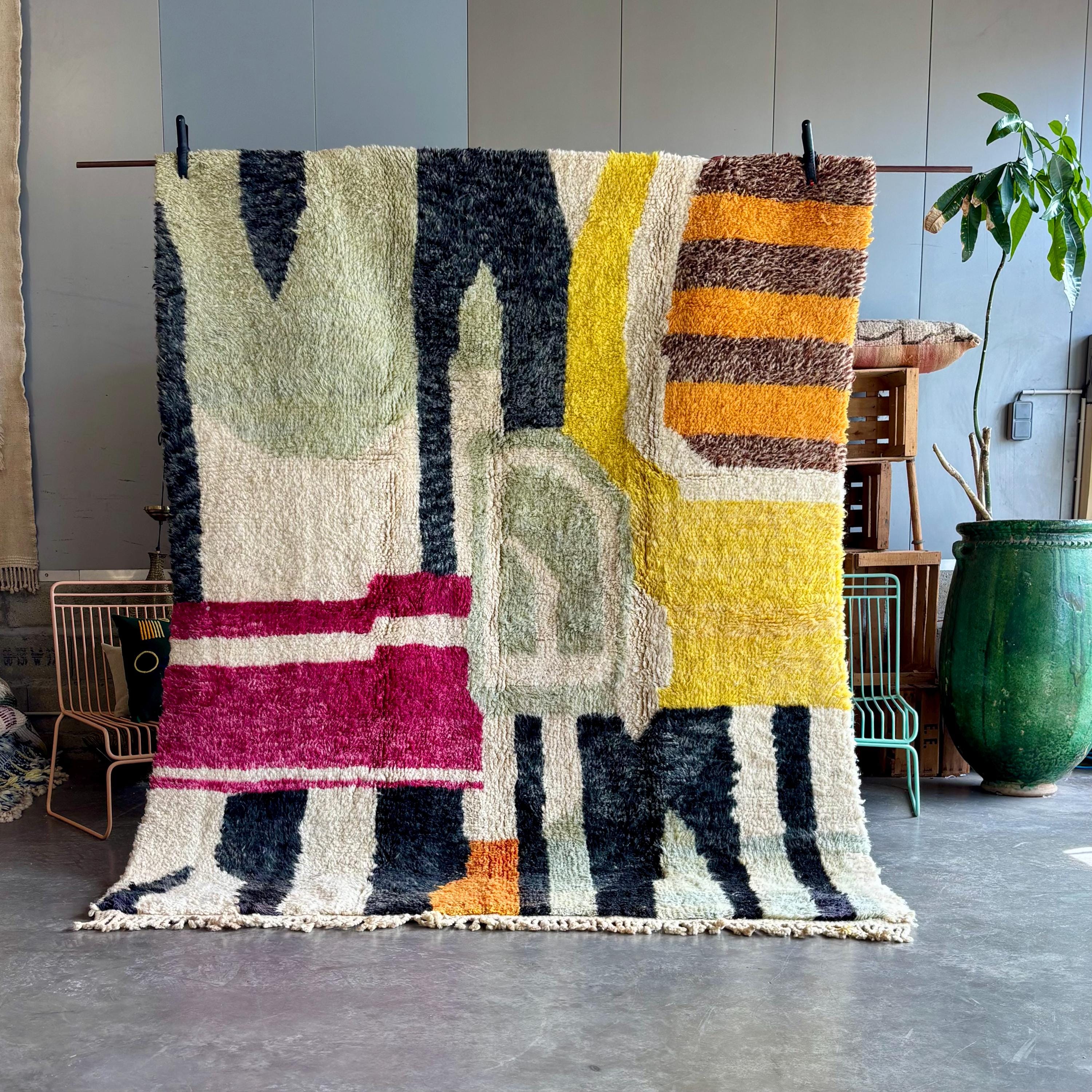 tapis berbère coloré