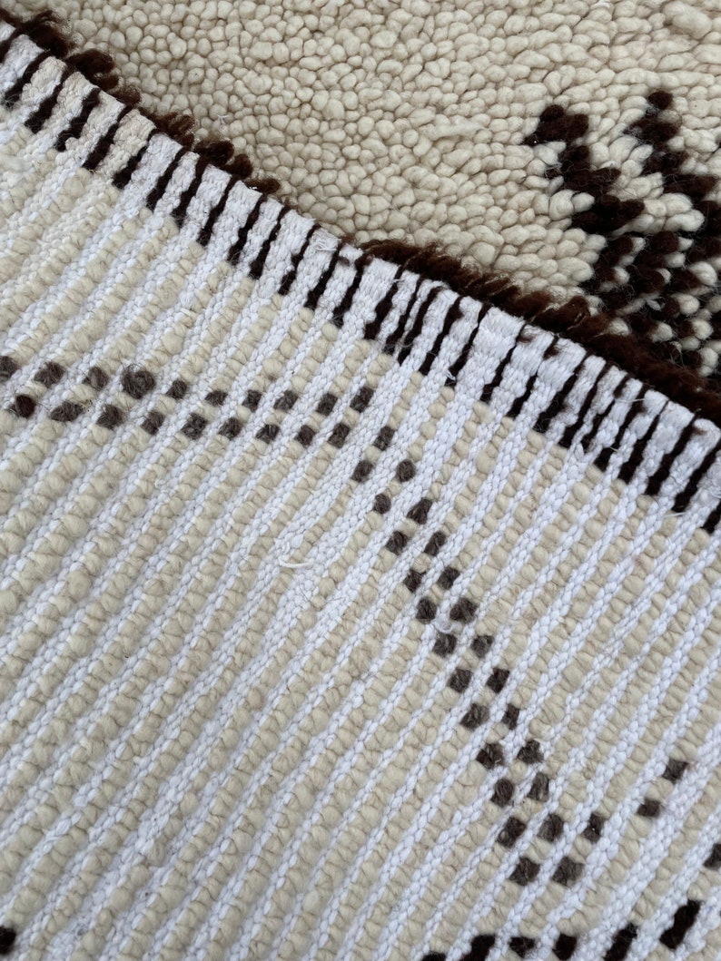 Moroccan beni Ourain Rug, Living Room Runner Rug 80x225 cm, White Beni Ourain Rug, Berber Wool Rug, Modern Area Rug, Tapis Berbère couloir image 9