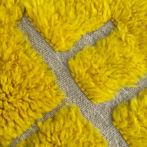 Beni Ourain Majorelle Blue Runner rug-Authentic Moroccan rug-Berber carpet-Genuine Wool rug-Handmade rug-Beni ourain style image 8