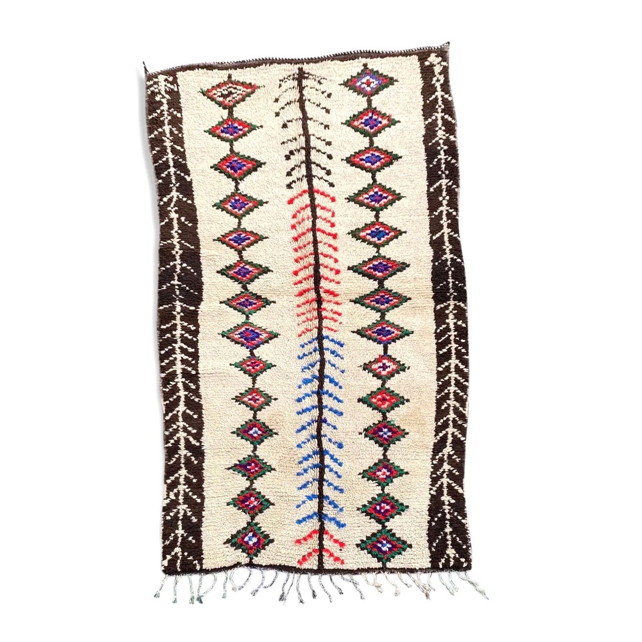 Tapis Marocain Vintage Azilal 150x270 cm, Tapis Berbère Ourika