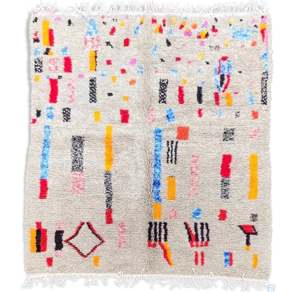 Tapis Berbere Azilal 200×260 cm, Tapis Contemporain Du Maroc