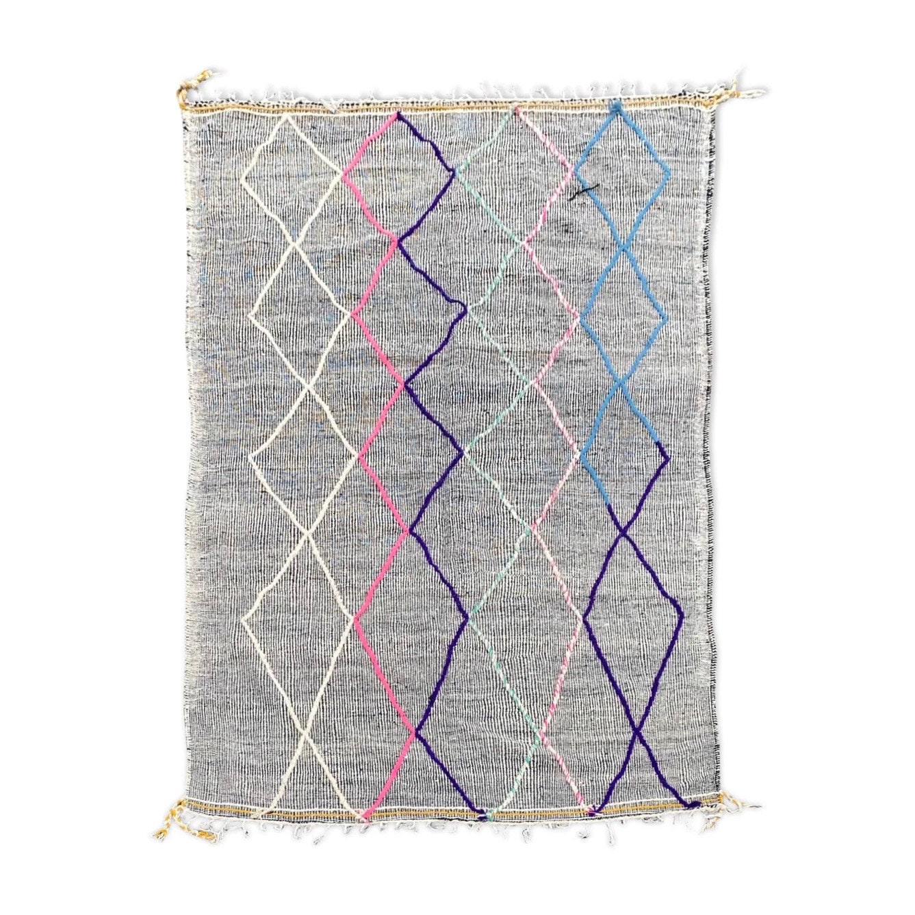 Tapis Berbere Kilim 210×330 cm Grand Tapis Berbere en Coton Fait Main