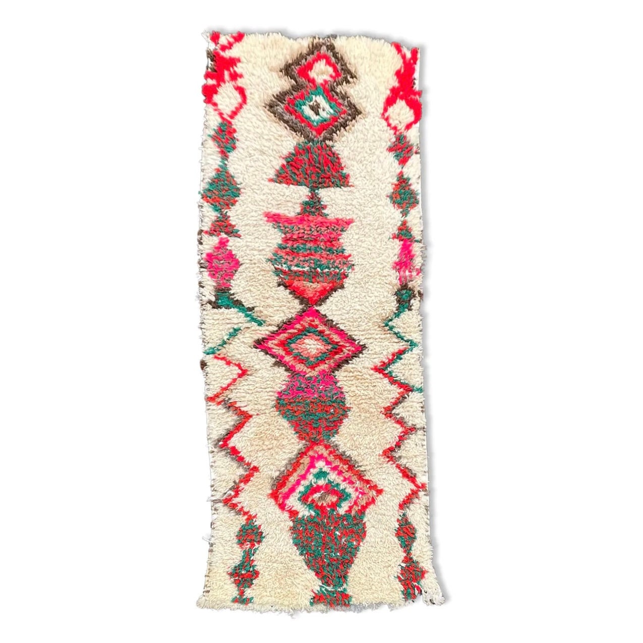 Tapis Berbere Marocain Azilal 75×190 cm Tapis Coloré
