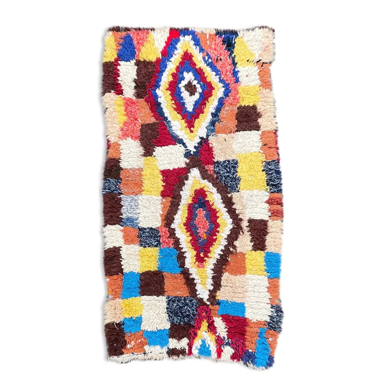 Berber Moroccan Azilal Rug 95x160cm, Wool Rug, Hand Knotted