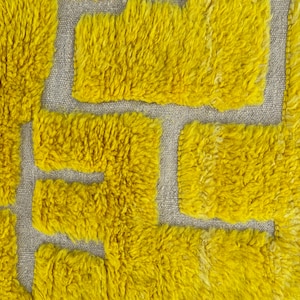 Beni Ourain Majorelle Blue Runner rug-Authentic Moroccan rug-Berber carpet-Genuine Wool rug-Handmade rug-Beni ourain style image 5