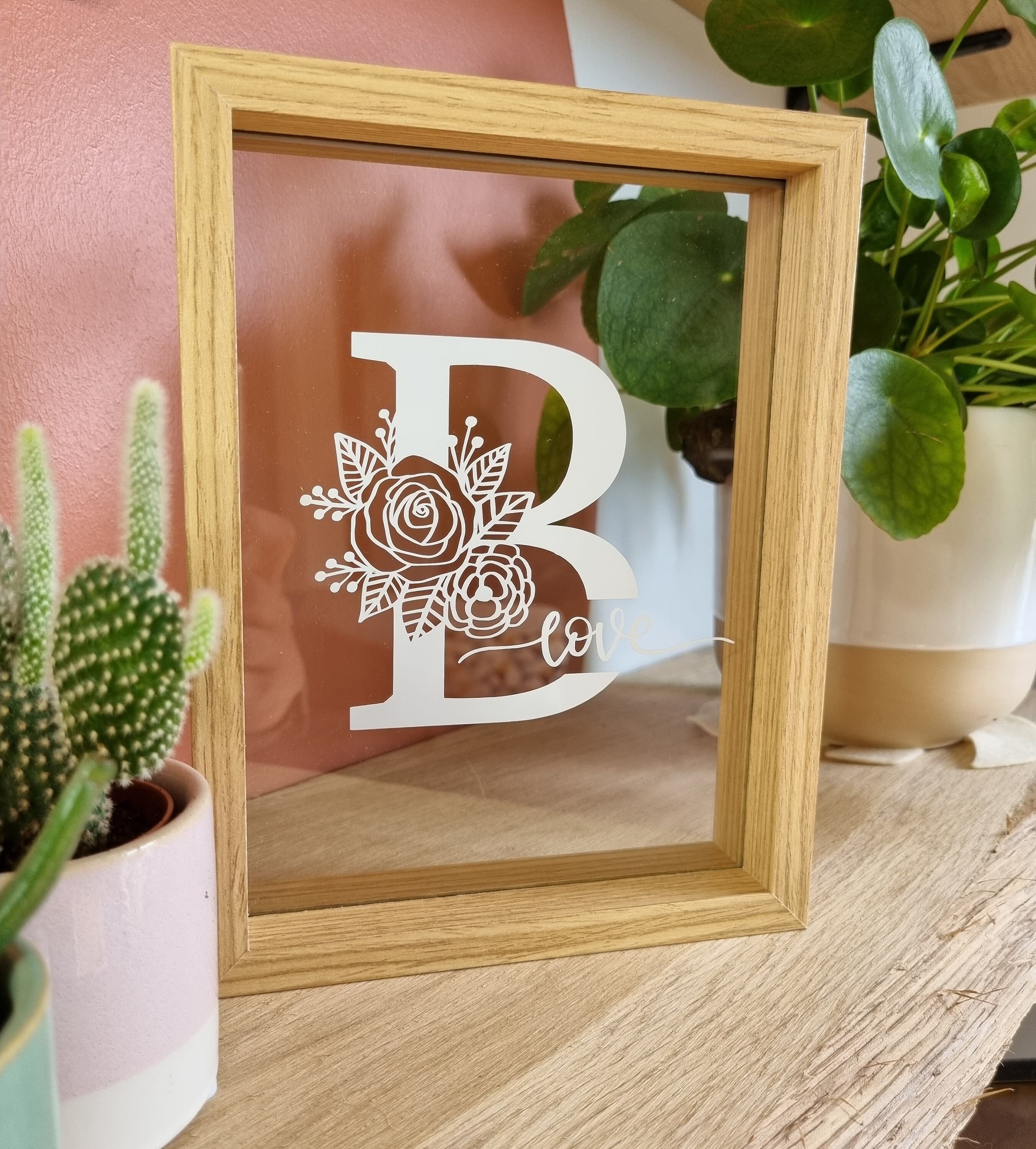 Cadre Monogramme Prénom Personnalisé -