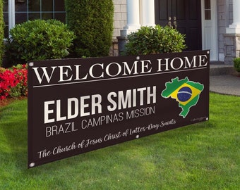 Welcome Home Missionary Banner Sign