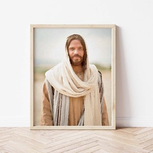 Watercolor Jesus The Christ Art, Jesus Picture, Digital Download, Jesus Christ LDS picture, LDS Art