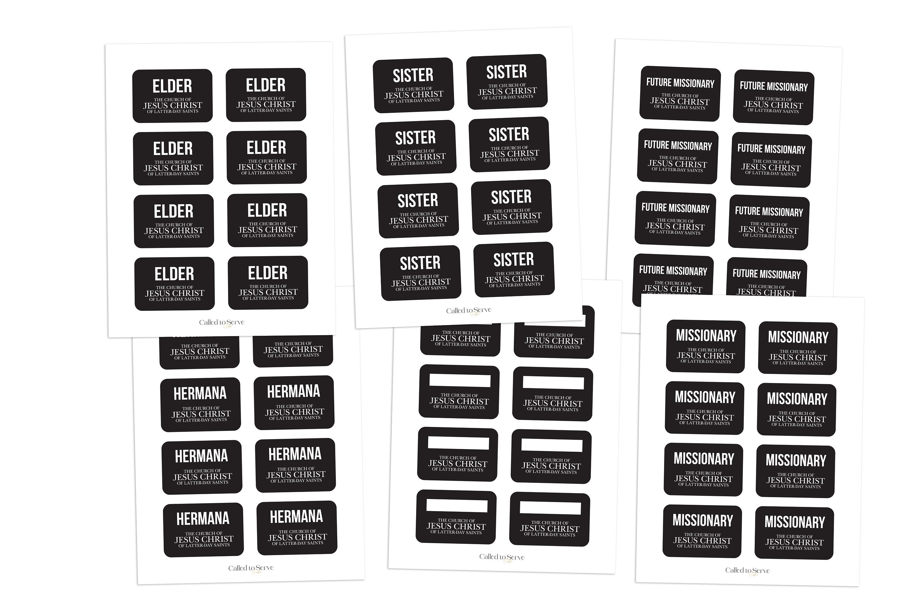 LDS Missionary Tags for Kids bundle of 6 - Etsy