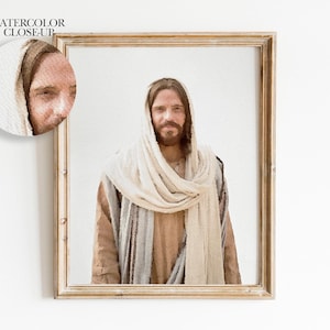 Aquarell Jesus The Christ Art, Jesus Bild, Digitaler Download, Jesus Christus LDS Bild, LDS Art