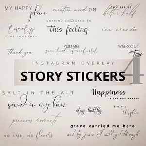 Instagram Story Stickers, Calligraphy Instagram Sticker, Instagram Sticker, Blogger Girl Sticker Instagram, Cute Instagram Stories Active