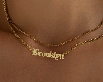 Double Plated Name Necklace | Name Necklace | Custom Name Necklace | Necklaces for Women | Gifts for Her | Personalized Name Necklace