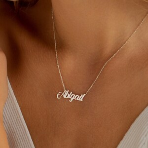 Personalized Name Necklace, 14K Gold Name Necklace | Custom Name Necklace, Dainty Name Necklace | Tiny Name Necklace, Script Name Necklace
