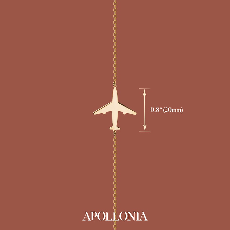 Dainty Airplane Necklace Gold Plane Necklace Travel Etsy