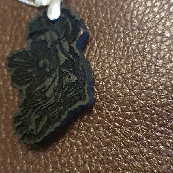 5000 Year Old Irish Bog Oak  & Silver Pendant, Celtic Goddess Danu, Hand-Carved  , Unique Design Jewellery, Ancestry Gift From Ireland.