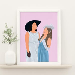 Best Friend Illustration, Custom Portrait, Long Distance Gift, Drawing From Photo, Loved One Gift, Portrait Drawing, Sister Birthday Gift