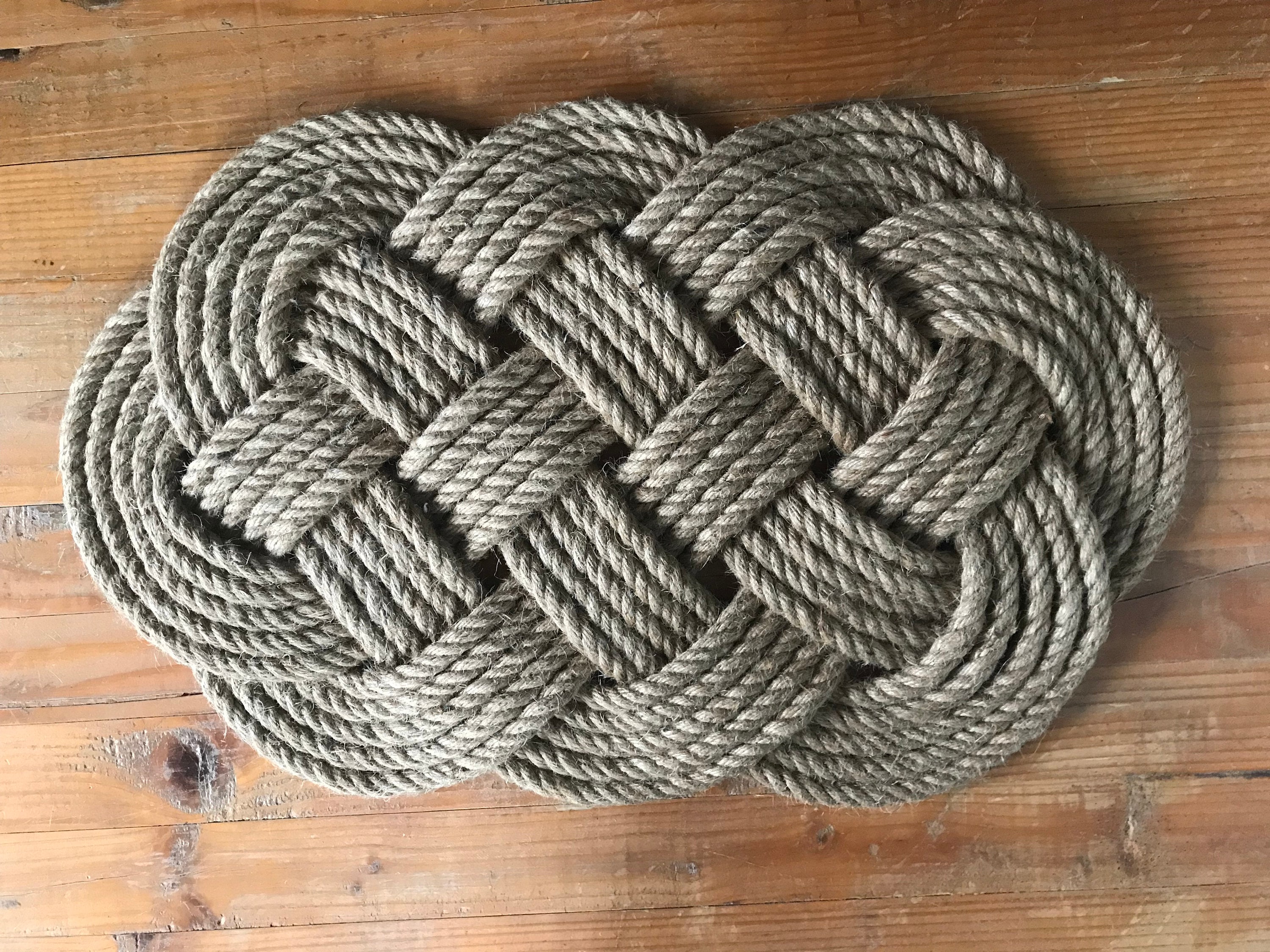 Nautical rope runner, 7ft long, nautical doormat and runner, rope rug,  natural rug, eco living and eco home – Schooner Chandlery