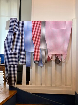 Grembiule Per Bambini In Stile Giapponese Con Spalline Incrociate - 2 Tasche - Cotone Misto Lino - Per Dipingere, Cucinare, Attività Creative - 60x122 Cm