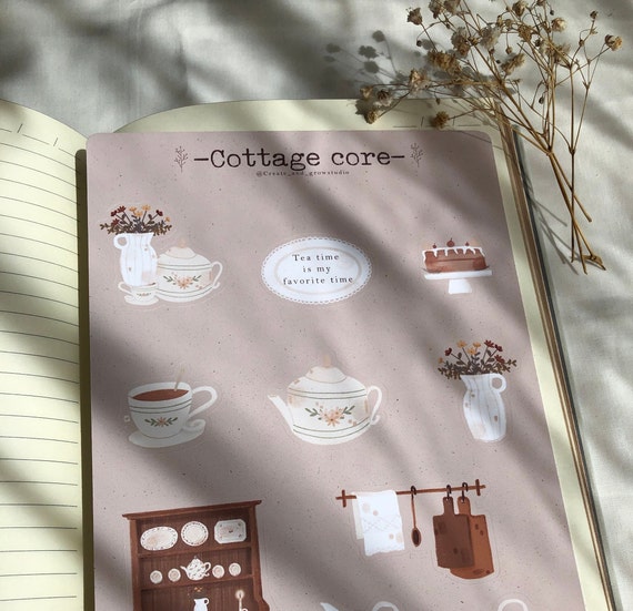 Cottage Vibes Sticker Sheet Paper Paper & Party Supplies etna.com.pe