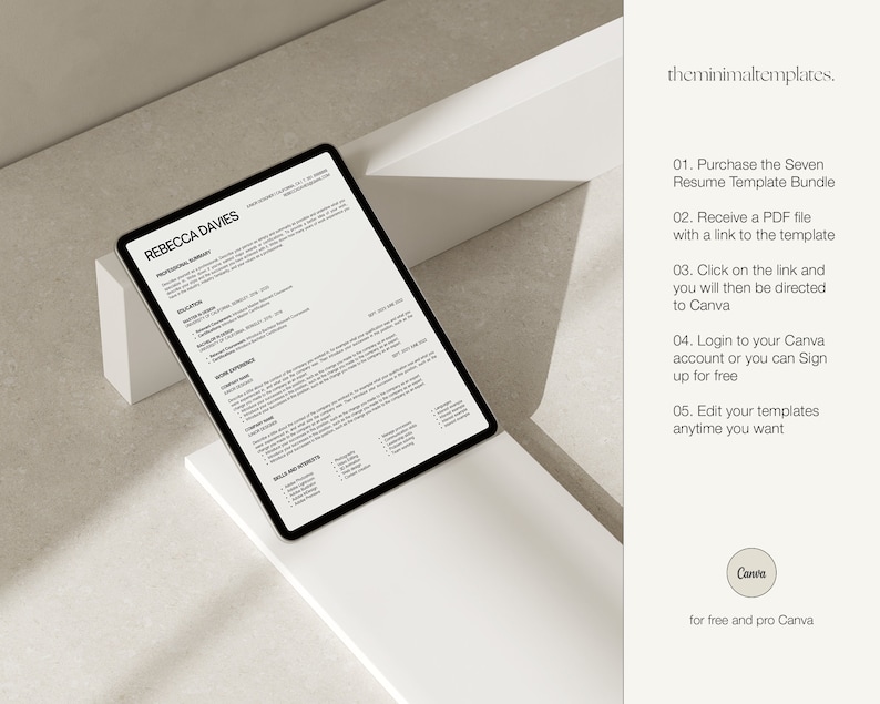 Ats Resume Template, Sorority Resume Template, Resume Template Modern, Ats friendly Resume Template, Resume Template Ats, Resume Template Ats friendly, Modern Resume Template, Minimal Resume Template, Resume Template Canva, Aesthetic Resume Template