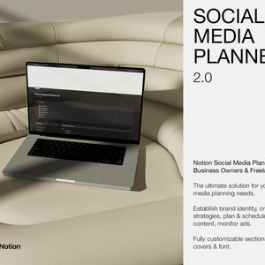 Notion Template for Freelancers & Online Businesses, Notion Social Media Planner, Instagram Planner, Notion Planner Dark, Content Calendar