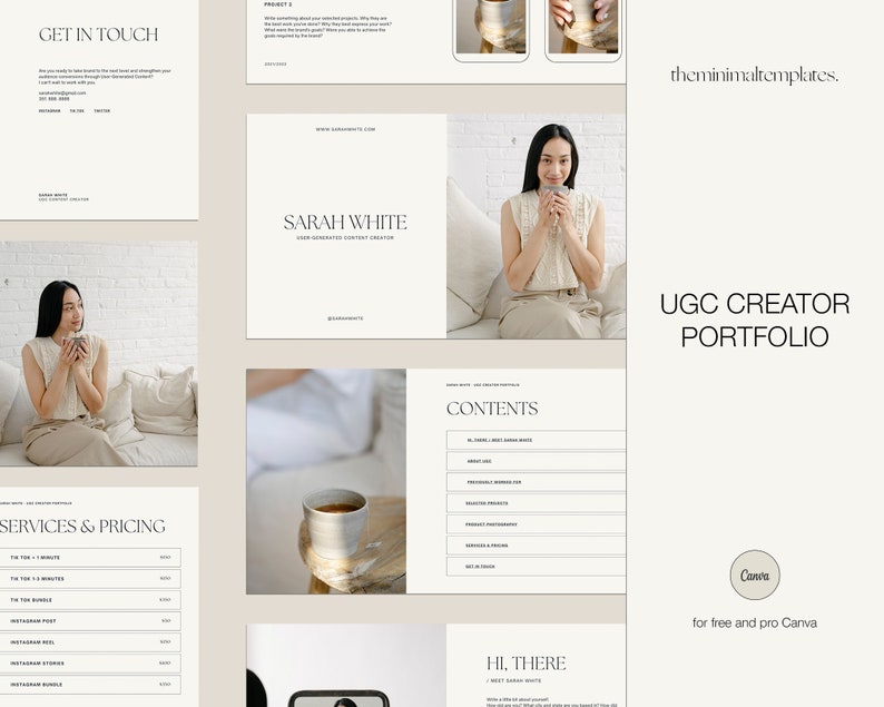 UGC Portfolio, UGC Portfolio Template, UGC Canva Template, UGC Canva Media Kit, UGC Guide, User Generated Content Template, UGC Media Kit, UGC Template, User Generated Content, UGC Canva, UGC Creator, UGC Website, UGC Brand, UGC Kit, UGC Rate Card