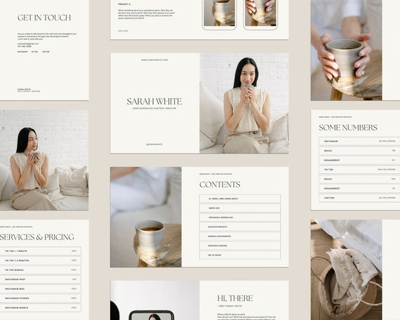 UGC Portfolio Template, Canva Media Kit, UGC Guide