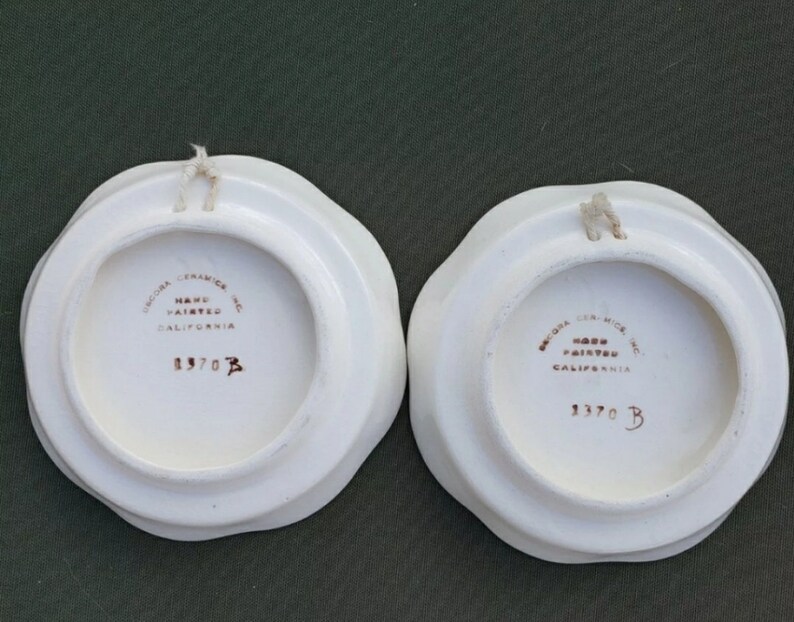 Vintage Decora Ceramics Wall Art Etsy