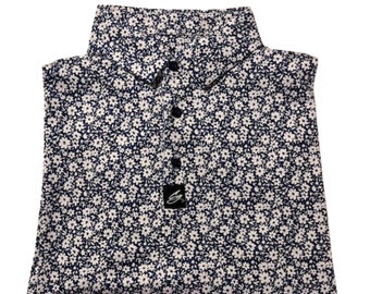 The Floral - Mens Premium Performance Golf Polo | Golf Shirt | Golf Polo for Men | Golf Shirt for Men | Golf Polo Shirt