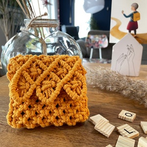 Makramee Geldbörse, Portemonnaie, Kartentasche, Täschchen, Makramee, Boho, Geschenk, Mitbringsel, beste Freundin, Makramee Accessoires