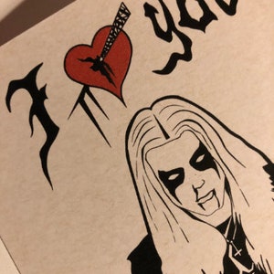 Black Metal Valentine Card - #4 Mayhem