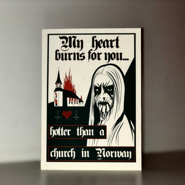 Black Metal Valentine Card - #2 Gorgoroth