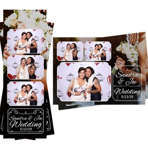 Photo Booth Vorlage Hochzeit Braut Bräutigam Foto Hintergrund Hochzeit Blumen Beide 2x6 Streifen und 4x6 Postkarte Dateien sind enthalten