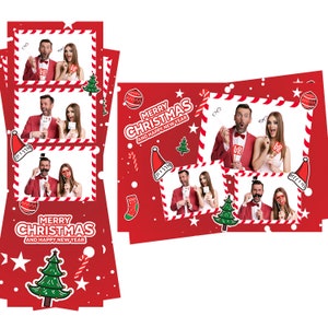 Photo Booth Vorlage Weihnachten Nikolaus Hut Baum Socke Zuckerstange Sowohl 2x6 Streifen als auch 4x6 Postkartendateien sind enthalten