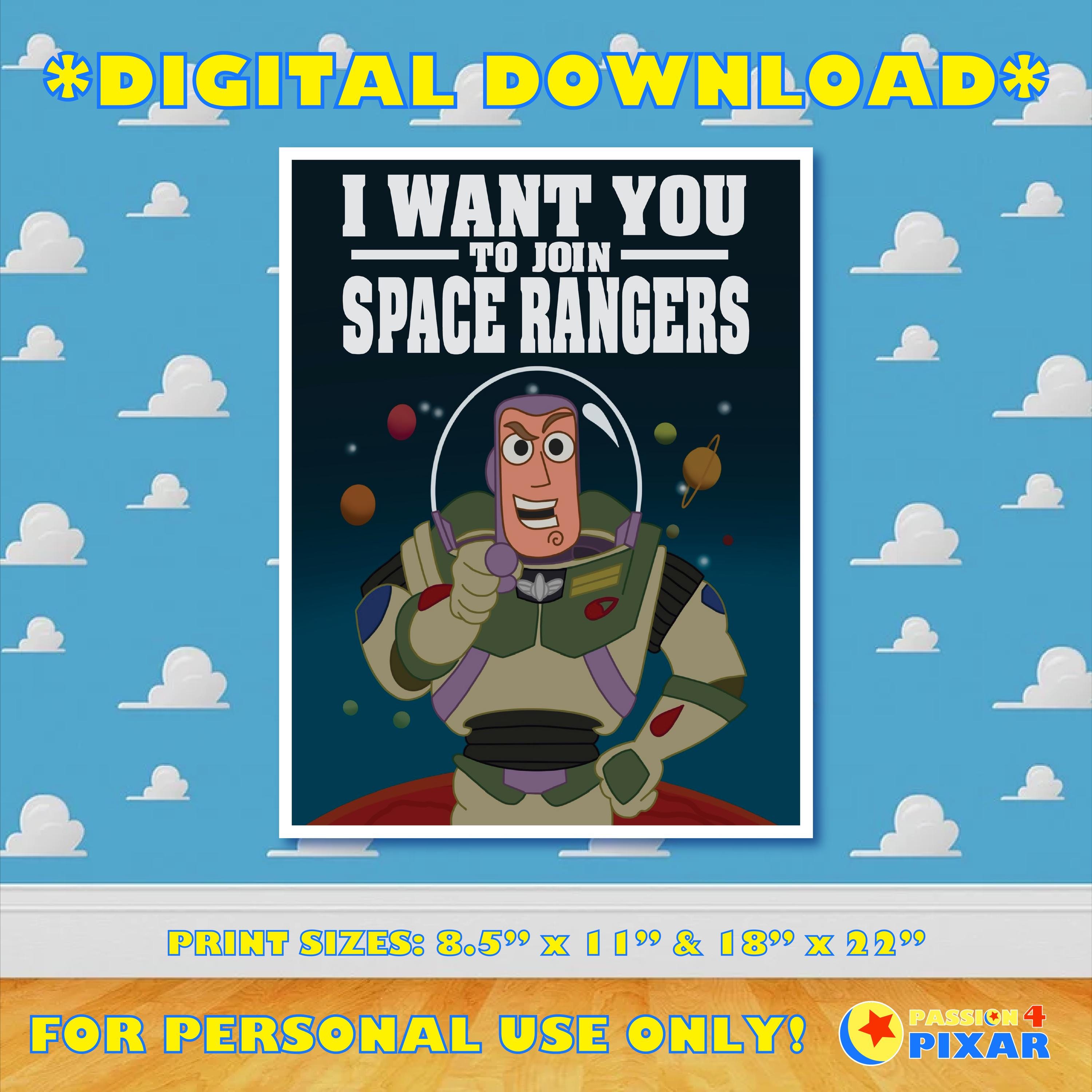 トイ・ストーリーのウォールポスター！バズ・ライトイヤーのスペース