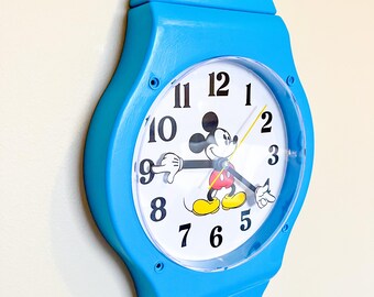 トイストーリー アンディの部屋 ブルー ミッキーマウス 腕時計 壁掛け