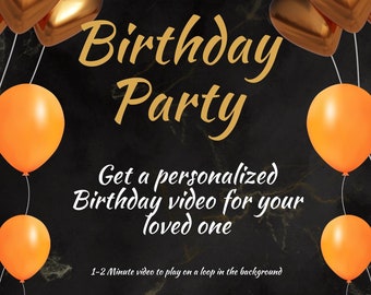 "Einzigartiges Geburtstagsfeier-Video mit persönlichem Hintergrund"