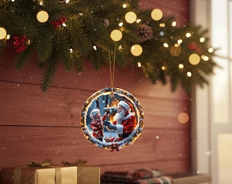 Jack Frost en kerstmankrans, kerst-png-afbeelding (digitale download)