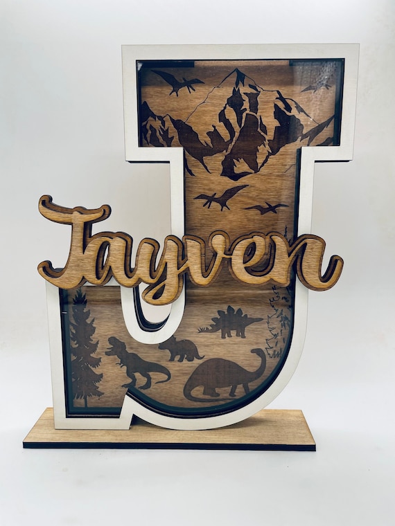 Letter bank, Piggy bank for boys, Easter Gift for kids, Piggy bank for girls, Baby shower gift, Graduation gift, Birthday gift for boy, Dino