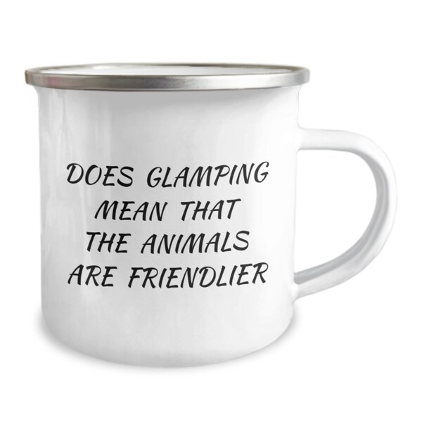 Glamping Camping Mug, Glamper Gift, Outdoor Gift for Her, Camper Cup, Gift for Camper, Camping Gift, Bougie Gift