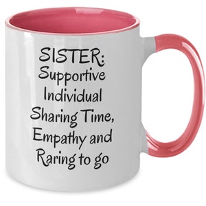 Sister Gift, Gift for Your Sister, Gift for Step Sister, Gift for Her, Coffee Cup for Sister, Older Sister Gift, Younger Sister
