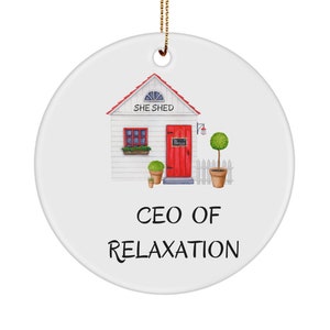 She Shed Ornament For Her Gift For Wife From Husband Ornament For She Shed Keepsake