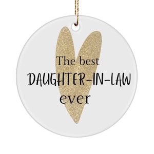 Daughter In Law Gift For Daughter In Law Ornament For Her Best Daughter-In-Law Keepsake New Daughter In Law Wall Hanger Thoughtful Present