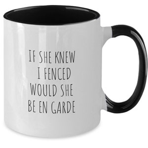 Fencing Gift, Gift for Fencing Coach, Fencing Mug, Gift for Her, Gift for Him, Fencing Club Gift, Funny Coffee Cup, Sports Gift